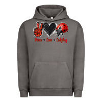 Pigment Tornado Peace Love Ladybug Urban Hoodie - Jasminsmagicworld