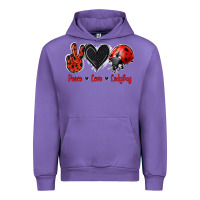 Tulip Peace Love Ladybug Urban Hoodie - Jasminsmagicworld