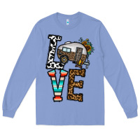 Colony Blue love caravan Long Sleeve Tee - CowhideDigitalArt