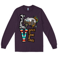 Plum love caravan Long Sleeve Tee - CowhideDigitalArt