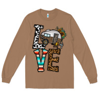 Toasted Coconut love caravan Long Sleeve Tee - CowhideDigitalArt