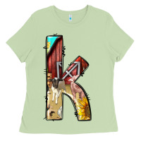 Matcha farm life alphabet lowercase letters k Ladies Tee - BundleAndBundleShop