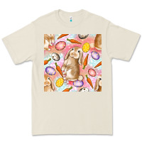 Bone Happy Easter Bunny Seamless Pattern Premium Tee - BundleAndBundleShop