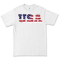 White usa Premium Tee - DesigneFamous