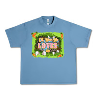 Pebble Blue Oh how he loves us Easter Day Urban Heavy Tee - LillyAllenDesigns