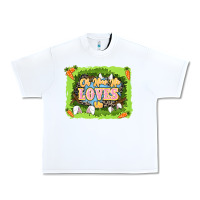 White Oh how he loves us Easter Day Urban Heavy Tee - LillyAllenDesigns