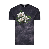 Magnolia Flower Illustration Vintage Tee | Teevron