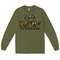 Army Green boy nanny from son up to son down Long Sleeve Tee - CowhideDigitalArt