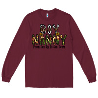 Burgundy boy nanny from son up to son down Long Sleeve Tee - CowhideDigitalArt