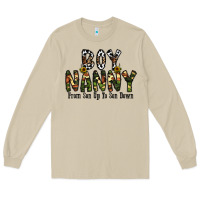 Mushroom boy nanny from son up to son down Long Sleeve Tee - CowhideDigitalArt