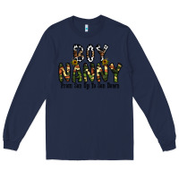 Navy boy nanny from son up to son down Long Sleeve Tee - CowhideDigitalArt