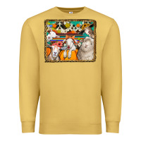 Antique Gold autumn sheeps Premium Sweatshirt - Jasminsmagicworld