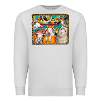 Dove Grey autumn sheeps Premium Sweatshirt - Jasminsmagicworld