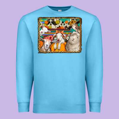 Autumn Sheeps Premium Sweatshirt Designed By Jasminsmagicworld