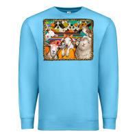 Ocean Blue autumn sheeps Premium Sweatshirt - Jasminsmagicworld