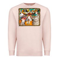 Pale Pink autumn sheeps Premium Sweatshirt - Jasminsmagicworld