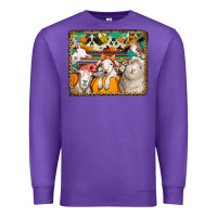Purple autumn sheeps Premium Sweatshirt - Jasminsmagicworld