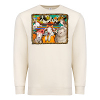 Sandshell autumn sheeps Premium Sweatshirt - Jasminsmagicworld