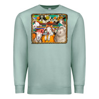Seafoam autumn sheeps Premium Sweatshirt - Jasminsmagicworld