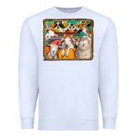 White autumn sheeps Premium Sweatshirt - Jasminsmagicworld