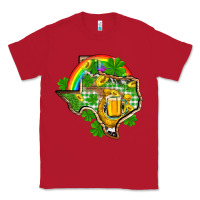 Red Texas St. Patrick's Day Classic Tee - OliviaCreatesArt