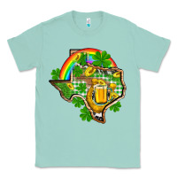 Seafoam Texas St. Patrick's Day Classic Tee - OliviaCreatesArt