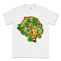 White Texas St. Patrick's Day Classic Tee - OliviaCreatesArt