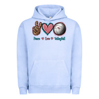Pigment Grape Ice Peace Love Volleyball Urban Hoodie - Jasminsmagicworld