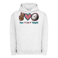 Pigment Lunar Rock Peace Love Volleyball Urban Hoodie - Jasminsmagicworld
