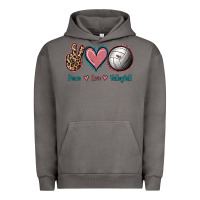 Pigment Tornado Peace Love Volleyball Urban Hoodie - Jasminsmagicworld
