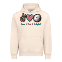 Sandshell Peace Love Volleyball Urban Hoodie - Jasminsmagicworld