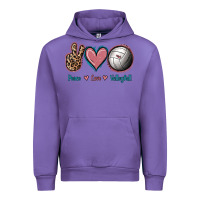 Tulip Peace Love Volleyball Urban Hoodie - Jasminsmagicworld