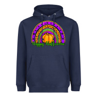 Navy happy halloween rainbow Heavyweight Hoodie - Jasminsmagicworld