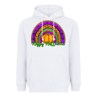 White happy halloween rainbow Heavyweight Hoodie - Jasminsmagicworld