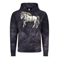 Cloud Black percheron horse Vintage Hoodie - LillyAllenDesigns