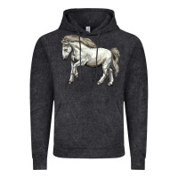 Vintage Black percheron horse Vintage Hoodie - LillyAllenDesigns