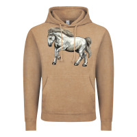 Vintage Coffee percheron horse Vintage Hoodie - LillyAllenDesigns