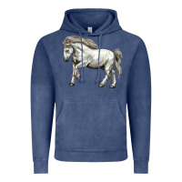 Vintage Denim percheron horse Vintage Hoodie - LillyAllenDesigns