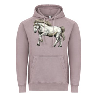 Vintage Zinc percheron horse Vintage Hoodie - LillyAllenDesigns