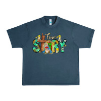 Midnight Navy True Story Urban Heavy Tee - CowhideDigitalArt