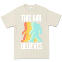 Bone bigfoot t  shirt bigfoot   this girl believes t  shirt Premium Tee - DesigneFamous
