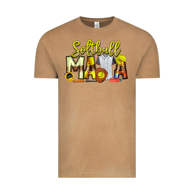 Softball Mama Vintage Tee by CowhideDigitalArt | Teevron