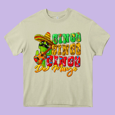 Cinco Cinco De Mayo Heavy Core Tee Designed By Fadigitalartstudio