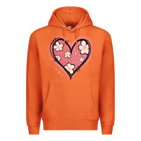 Carrot floral pink glitter heart Premium Hoodie - Jasminsmagicworld