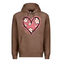 Chestnut floral pink glitter heart Premium Hoodie - Jasminsmagicworld