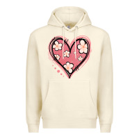 Sandshell floral pink glitter heart Premium Hoodie - Jasminsmagicworld