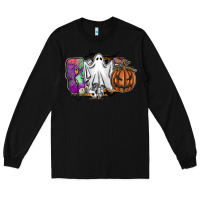Black boo Long Sleeve Tee - SublimationCraftShop