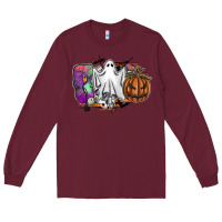 Burgundy boo Long Sleeve Tee - SublimationCraftShop