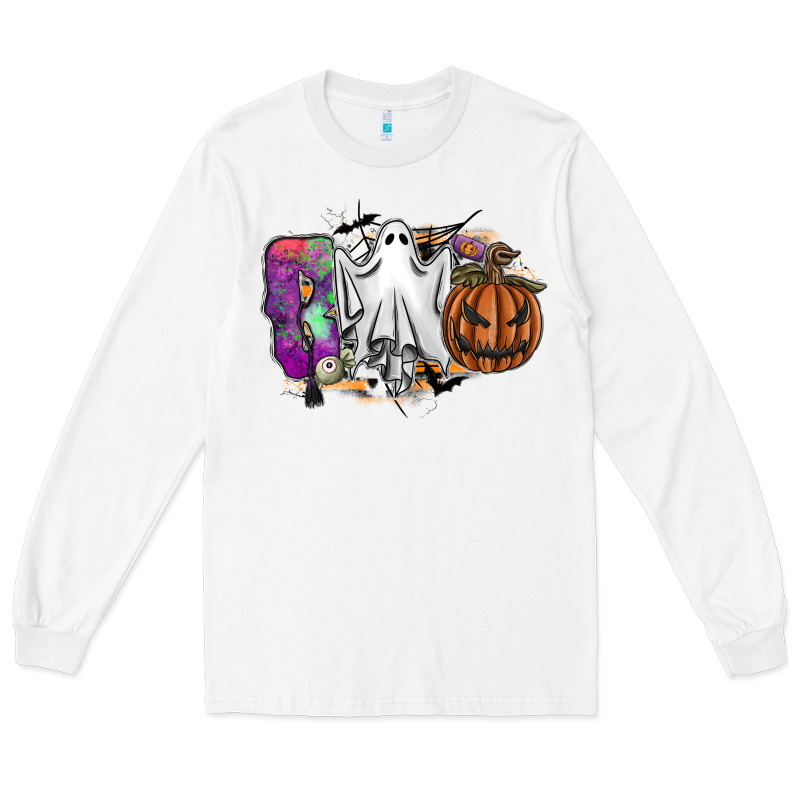 Boo Long Sleeve Tee by SublimationCraftShop | Teevron