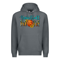 Rock western leopard camouflage sunflowers glitter mom basketball Premium Hoodie - Artiststas
